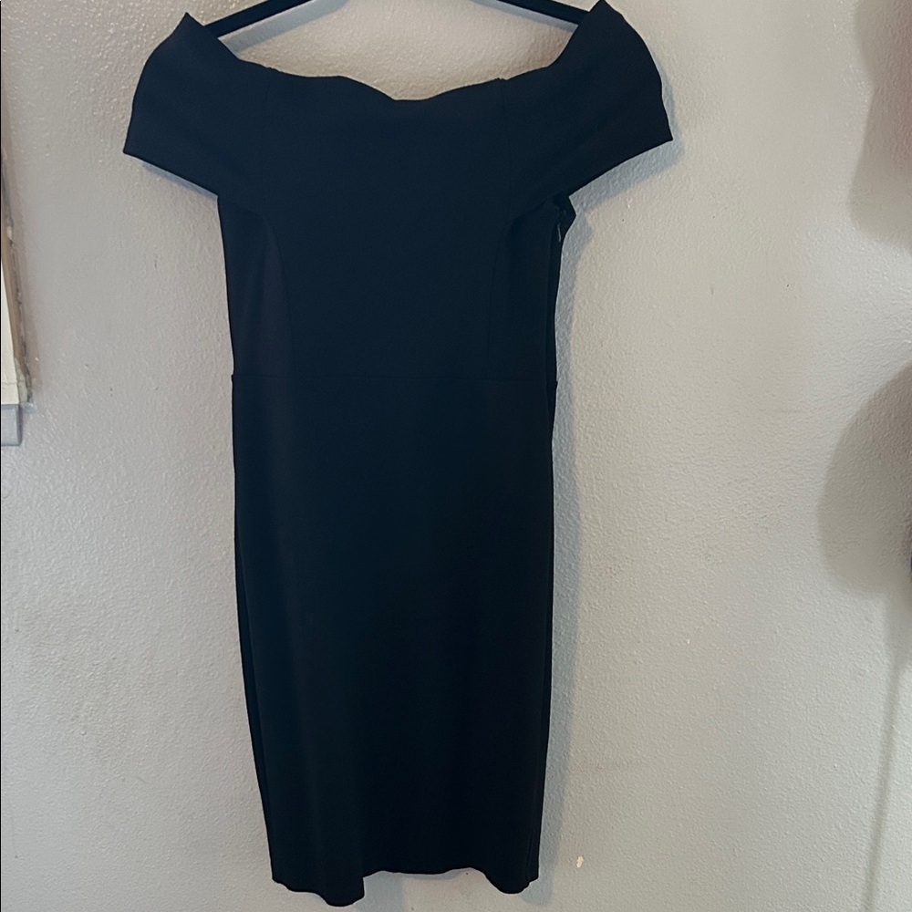 Zara Black Off-Shoulder Mini Dress